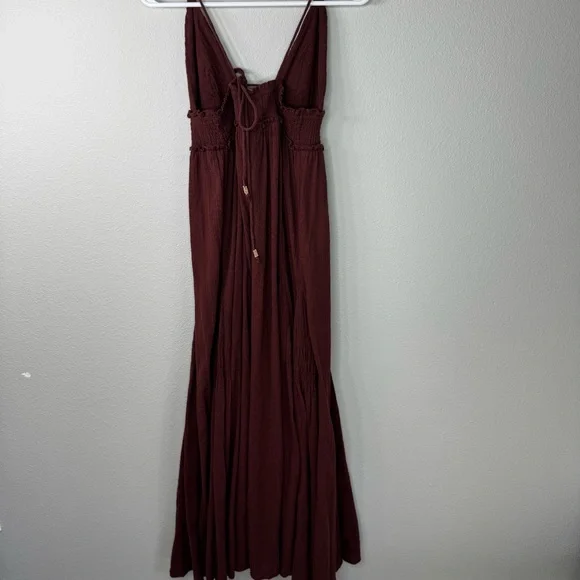 Free People Endless Summer Heat Haze Smocked Triangle Maxi Dress - Picture 9 of 9